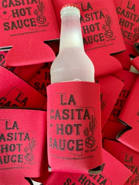 La Casita Koozies for wholesale by La Casita Hot Sauce