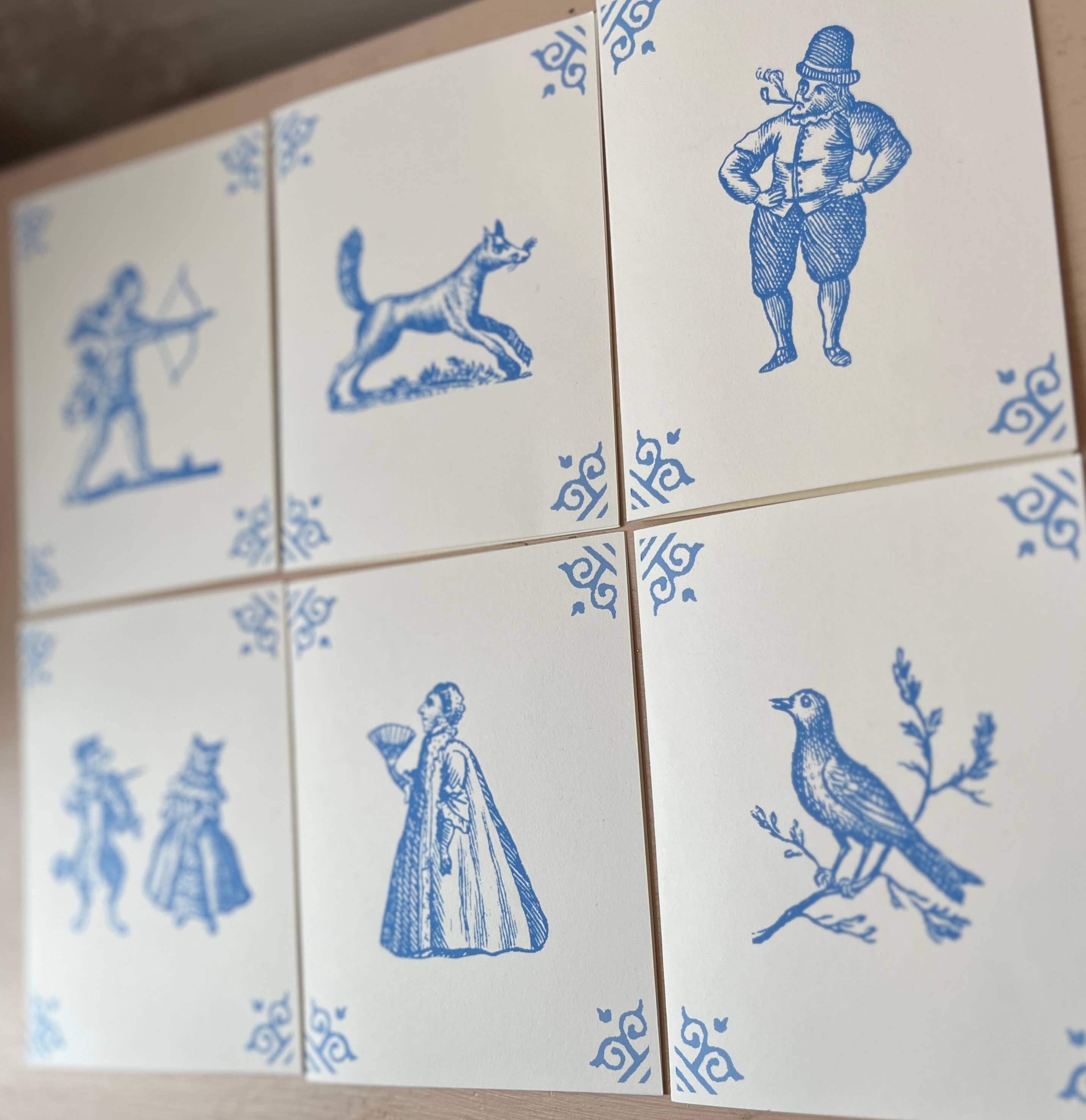 Parcel - Wholesale Stationery/Notecard Set - Dutch Tile Cards2