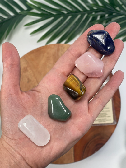 CaNatureLover – Engroshandel Spirituelle sten og krystaller – TAURUS krystal sæt, 5x krystaller sæt ZODIAC6