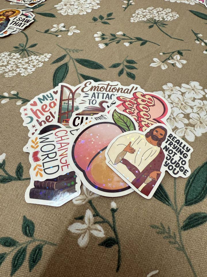 Paquete de pegatinas con temática de libros para venta al por mayor de Ley Amber Collective