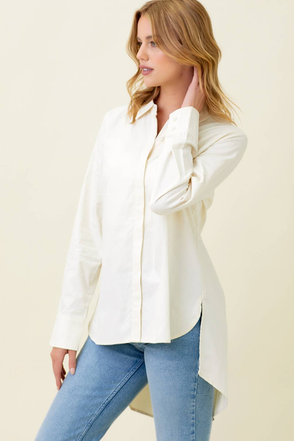 Mystree - Vendita all'ingrosso Camicia button down - Donna - 60263 Camicia posteriore con peplo7