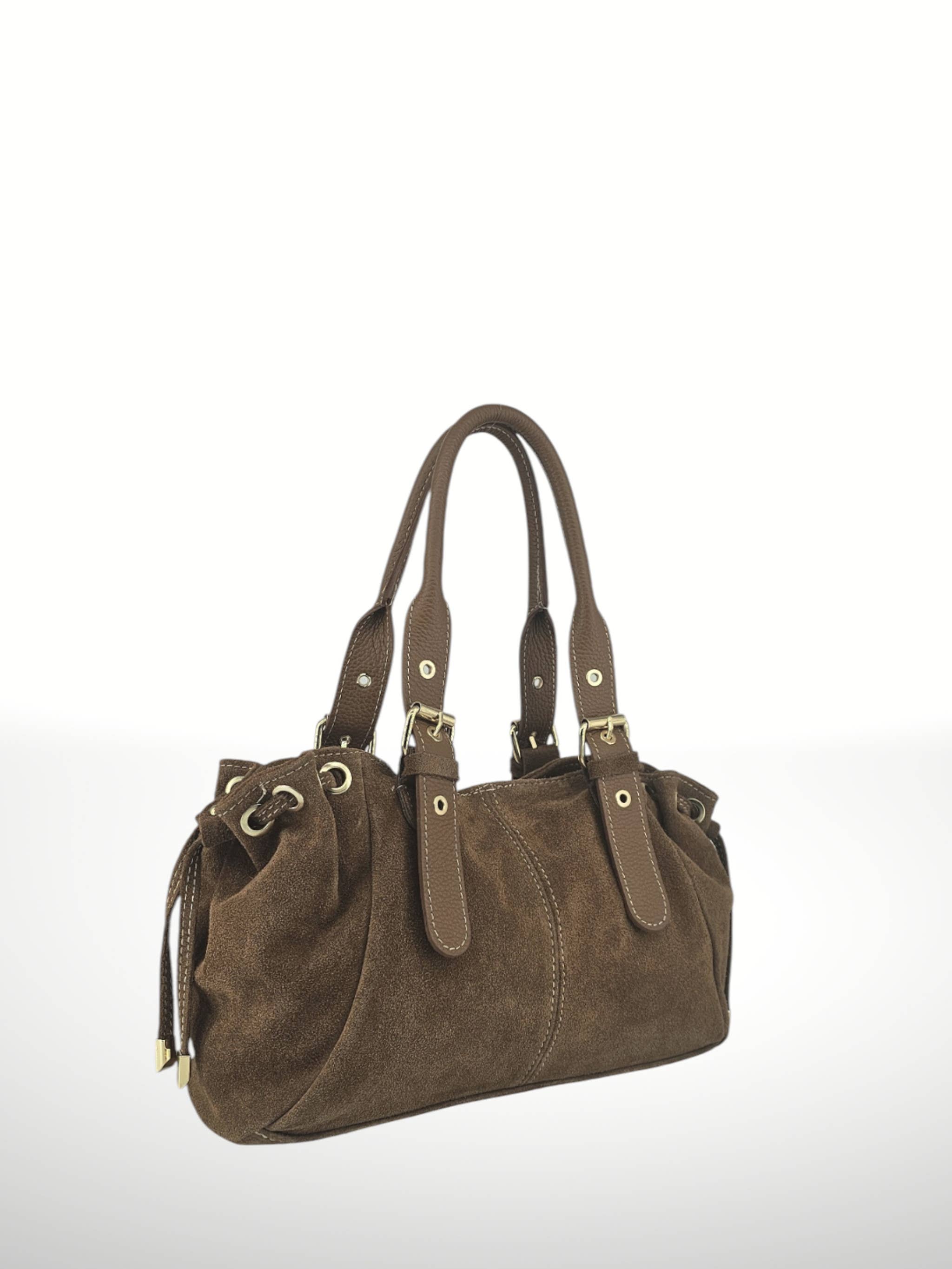 ITALIAN'S LEATHER - Wholesale Shoulder Bag - Women's - Gionatan Suede Leather Bag 2509335