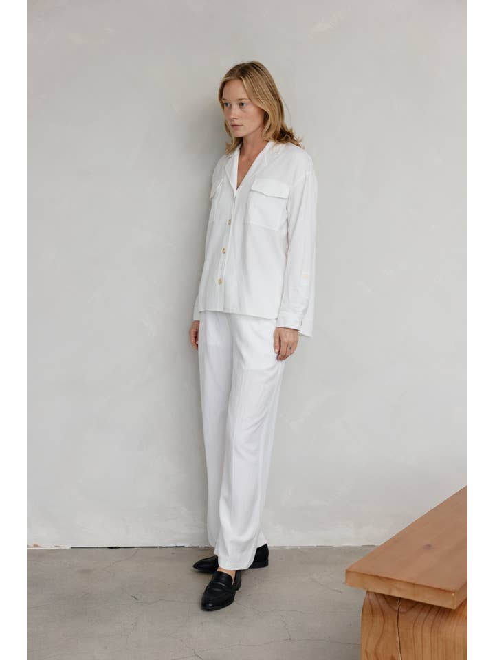 MOD REF - Wholesale Button Down Shirt - Women's - The Luciana Top | Relaxed Linen Button-Down Top4