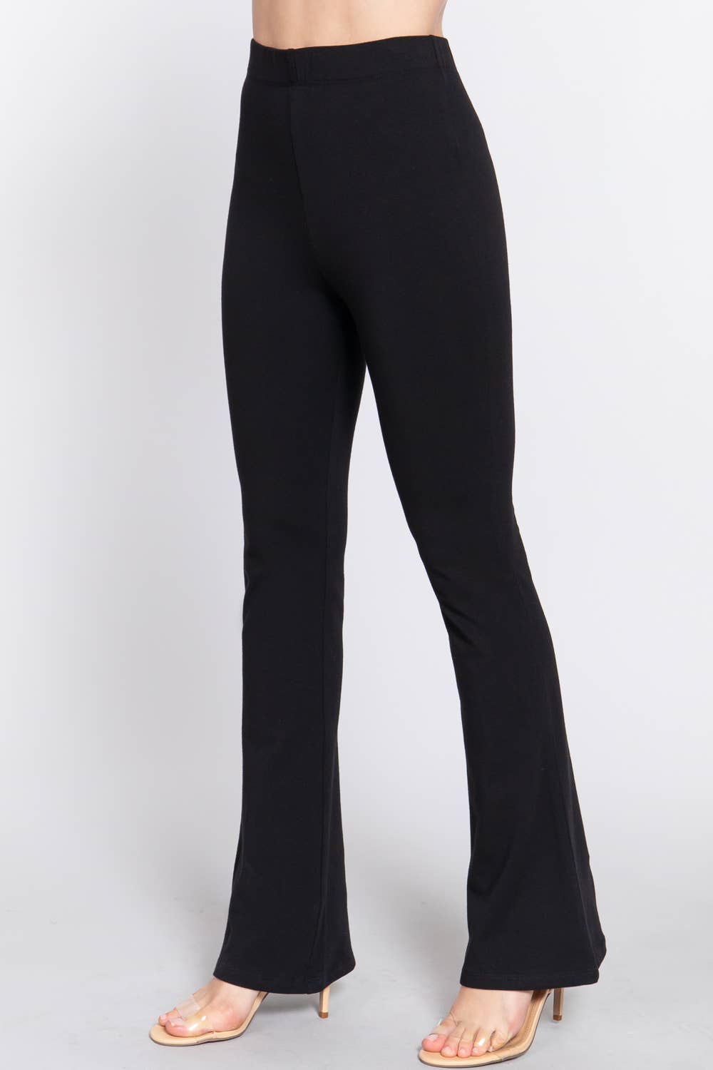 42POPS - Wholesale Athletic/Lounge Leggings - Women's - 0922 Elastic Waist Slim Flare Yoga Pants SI-241850