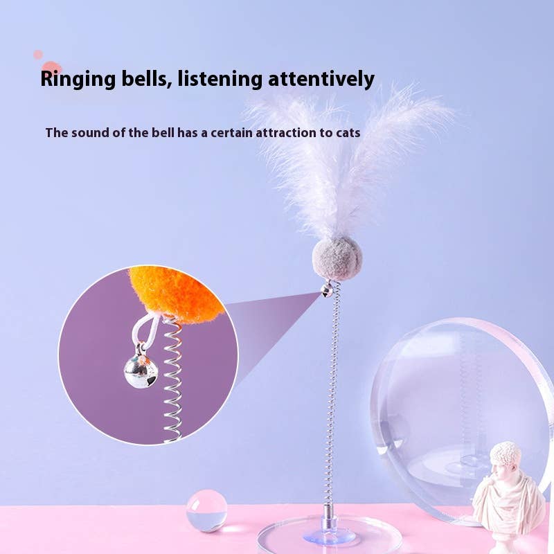 PAWPAWwholesale - Wholesale Pet Toy - Cat - Cat Teaser Wand, Suction Base,Pet Toy_CWMM52098