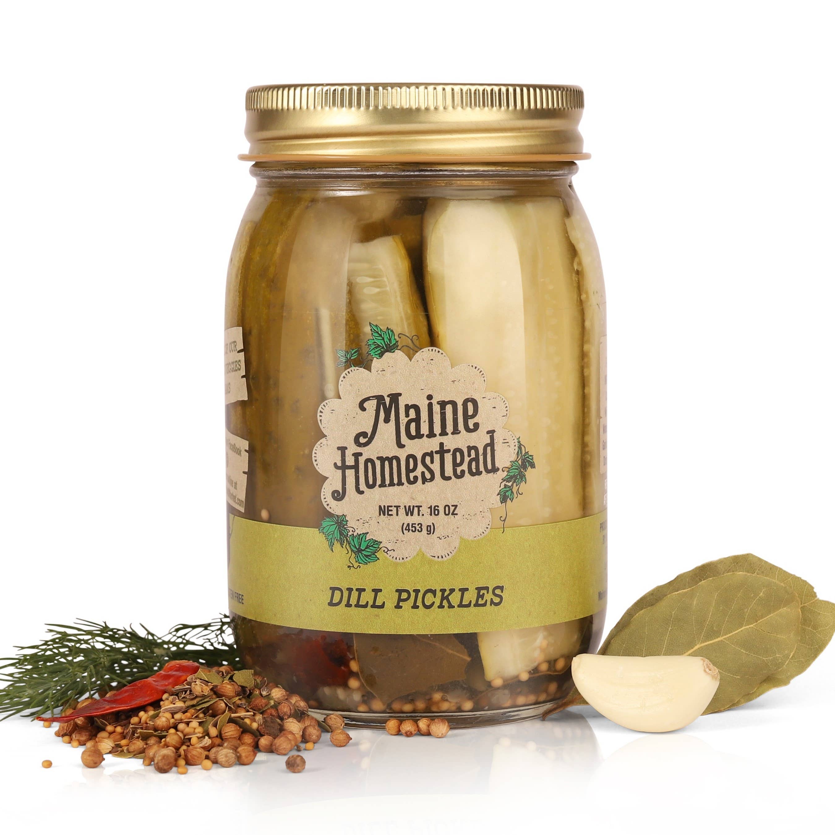 Maine Homestead Inc - Wholesale Pickled Vegetables - Dill Pickle Spears1