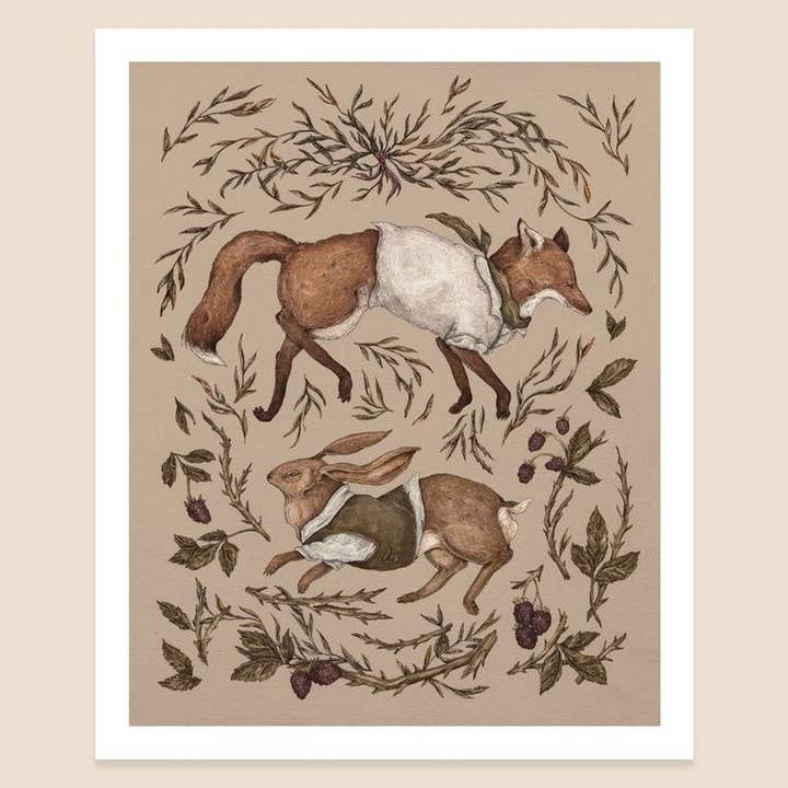 Stampa Tricksters per la vendita all'ingrosso da parte di Jessica Roux Illustration