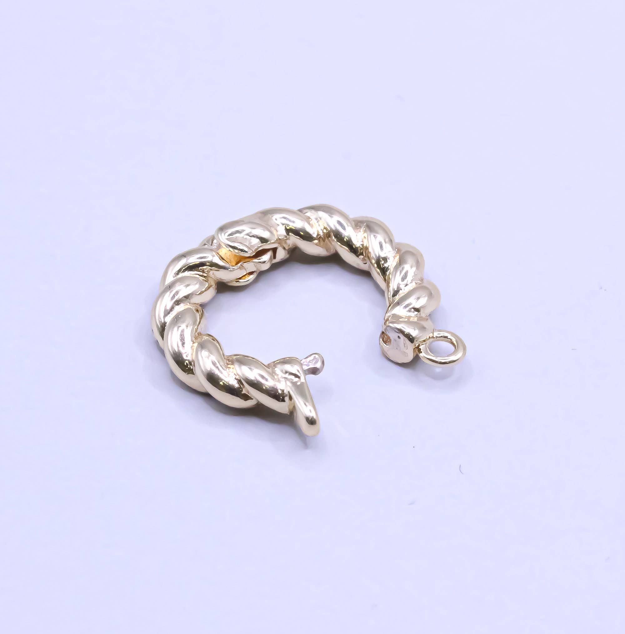 Jewel Pledge – wholesale Clasp – Gold Snap Jewelry Clasp and Clicker Ring Hoop Connector3