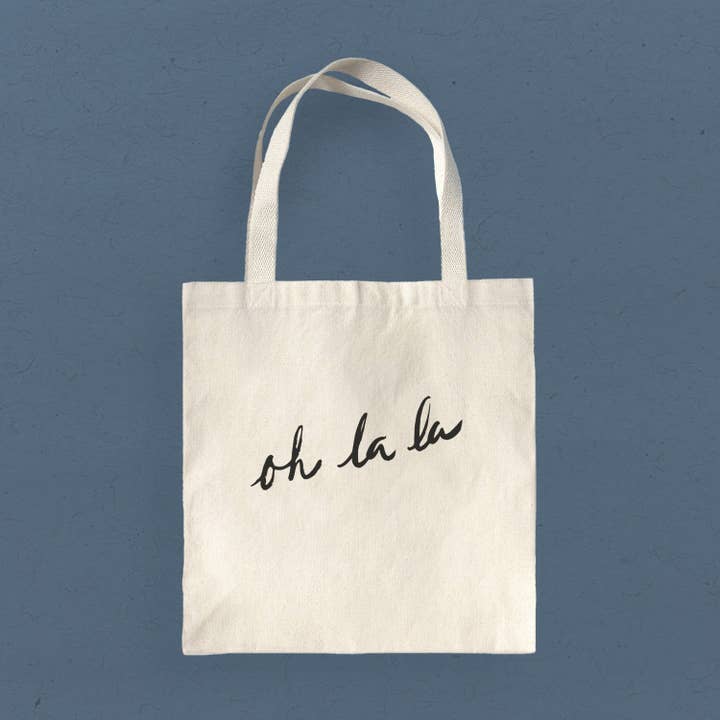 Oh La La - Canvas Tote Bag for wholesale by Boheme Bliss