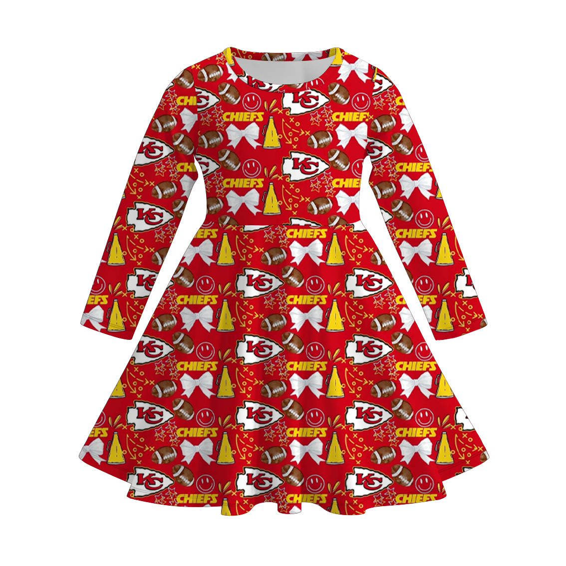 Little Trendy - Vente Robe – enfant - Robe tourbillon maillot de football pour filles3