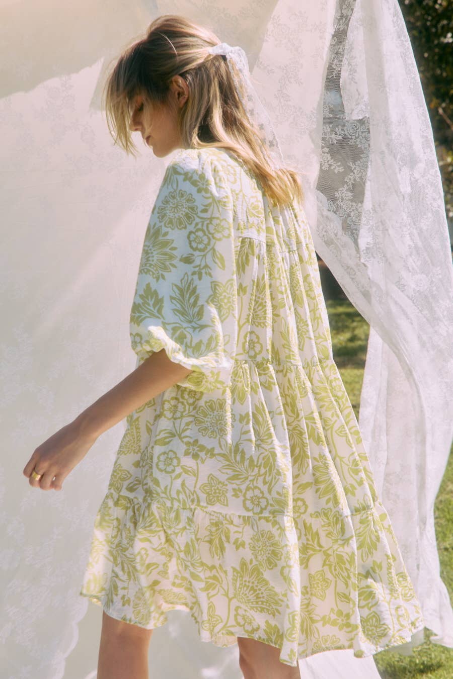 Oddi – Großhandel Kleid – Damen – Boho Bedrucktes Baby-Doll-Minikleid22