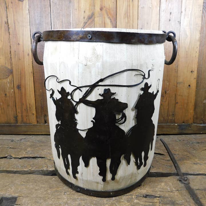Rustieke Rand Emmer-#3-ER-Western-Boerderij-15x18in-Kowboys voor wholesale door My Amigos Imports