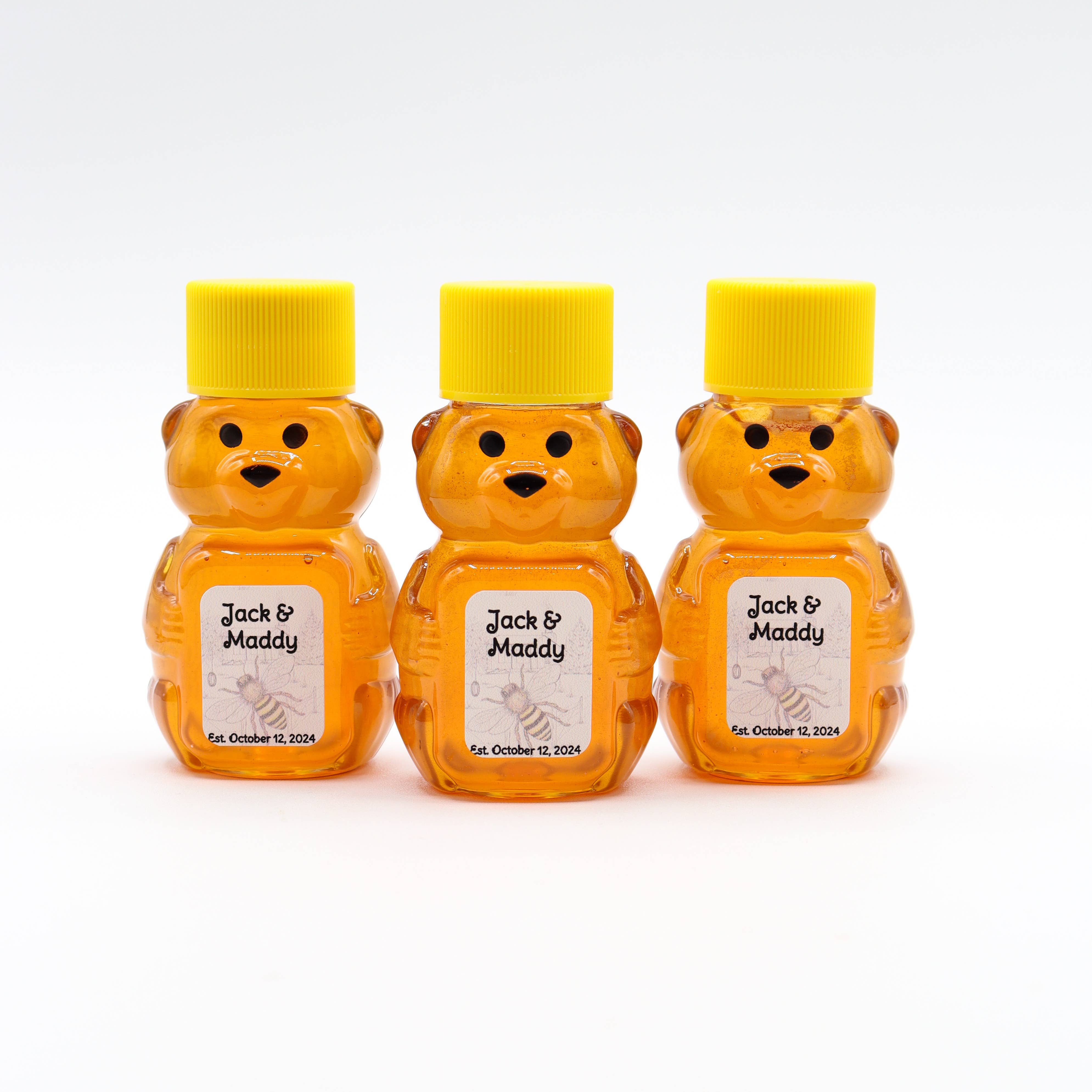Creek House Honey Farm - Wholesale Honey - Raw, Unfiltered Honey Bear | 2.0 oz |Customizable-Your Logo2