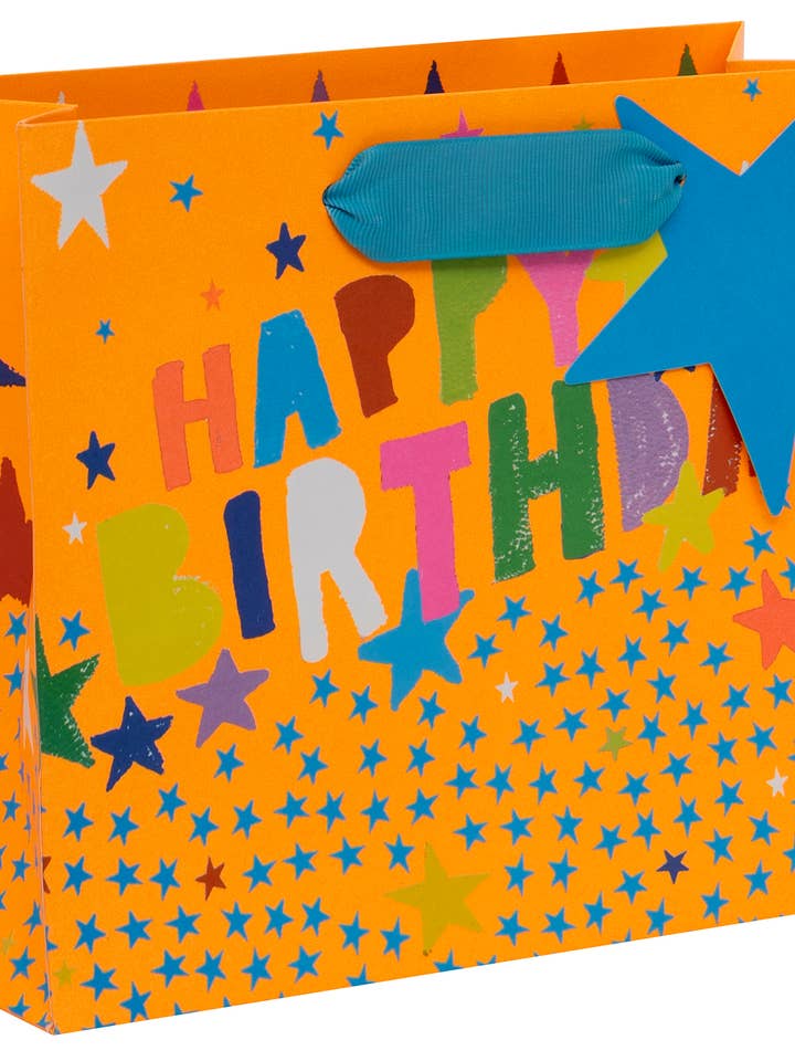Taske Medium Landskab Tillykke med Fødselsdagen Stjerner for engroshandel hos Glick