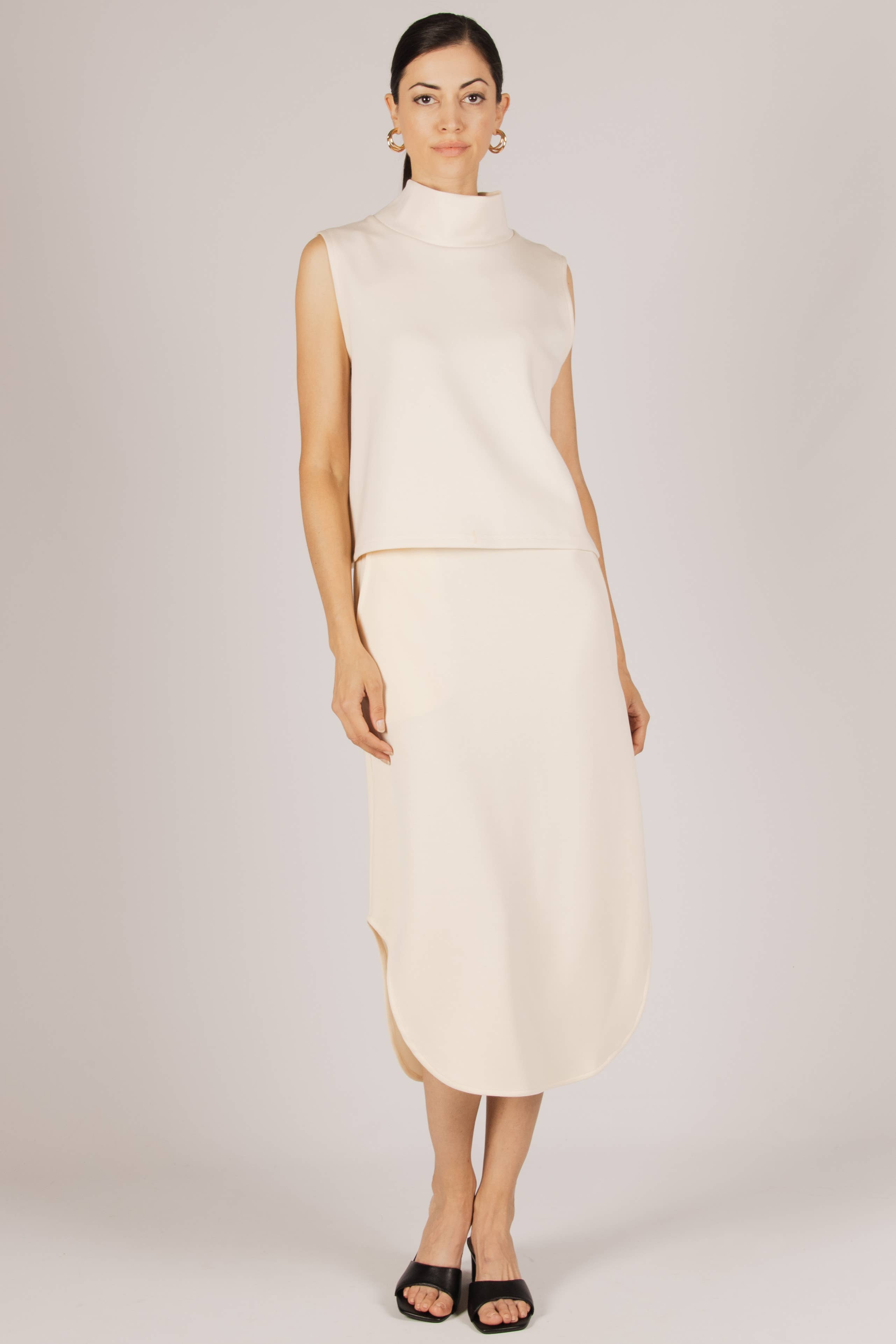 P. CILL - Vendita all'ingrosso Gonna - Donna - Gonna midi in modal Butter P. CILL16