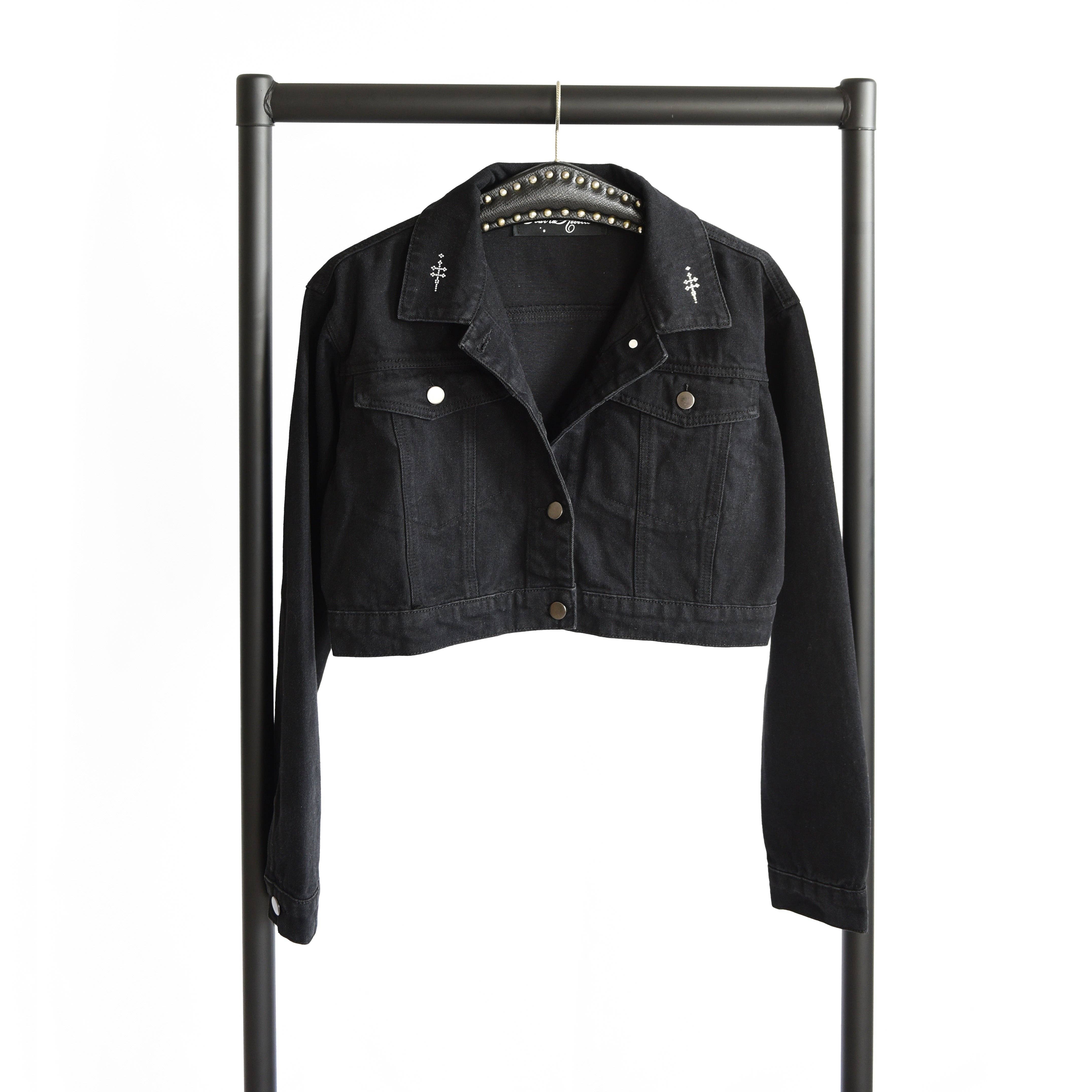 Pour la Rebelle - Wholesale Denim Jacket - Women's - Sinner Crop denim jacket6