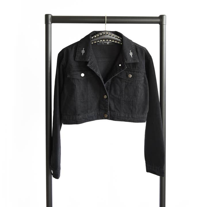 Pour la Rebelle - Wholesale Denim Jacket - Women's - Sinner Crop denim jacket6