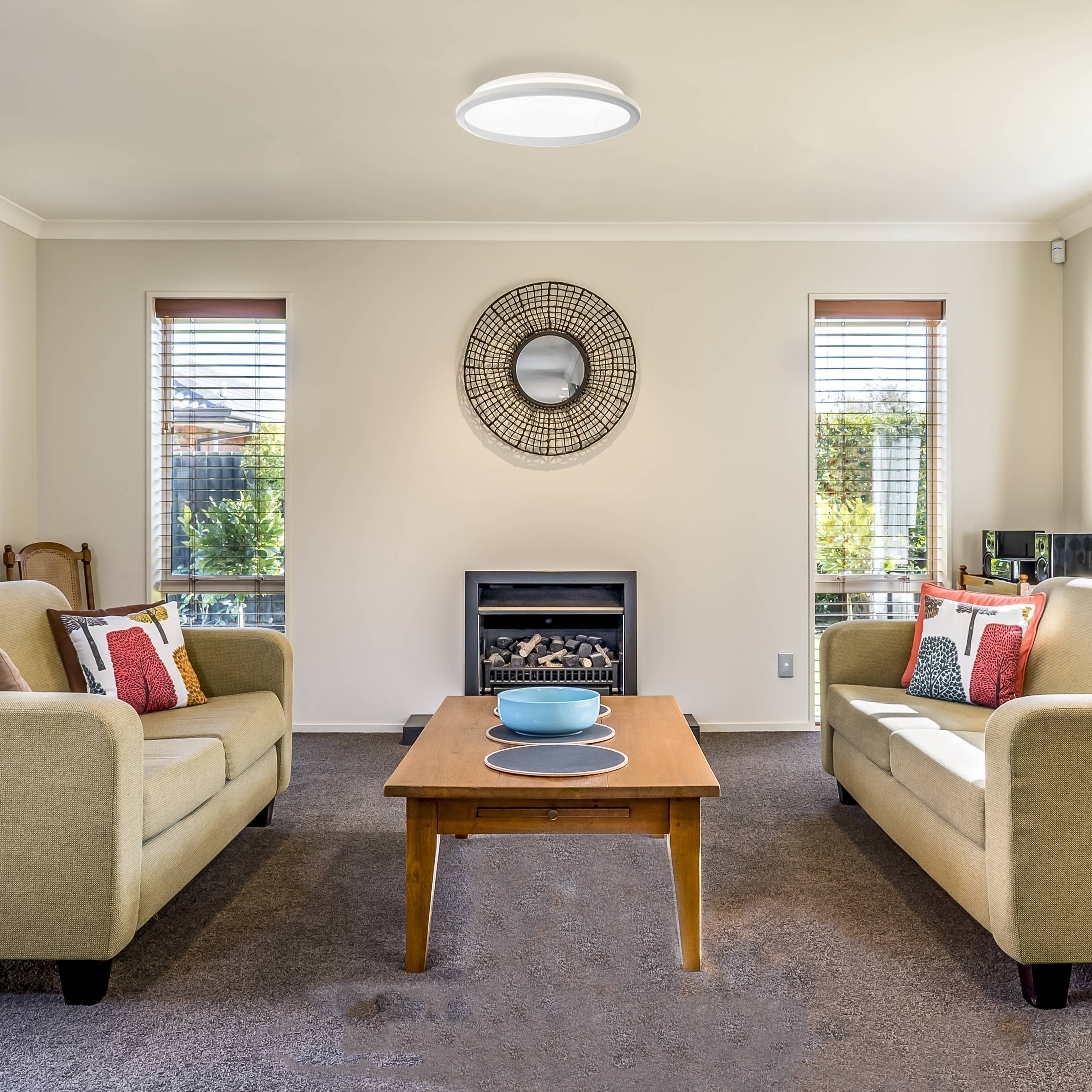 Quickway Imports – wholesale Chandelier/hanging light – Round LED Ceiling Light Fixture Flush Mount Lighting, 6500K7