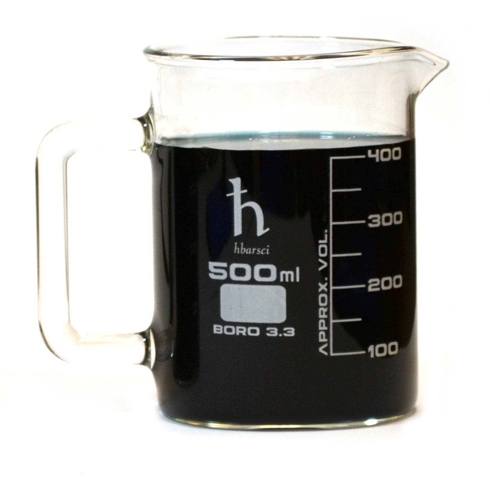 Eisco - Wholesale Coffee Mug - Premium Hand Crafted Beaker Mug, Borosilicate Glass - Pint Glass or Coffee Mug Sized2