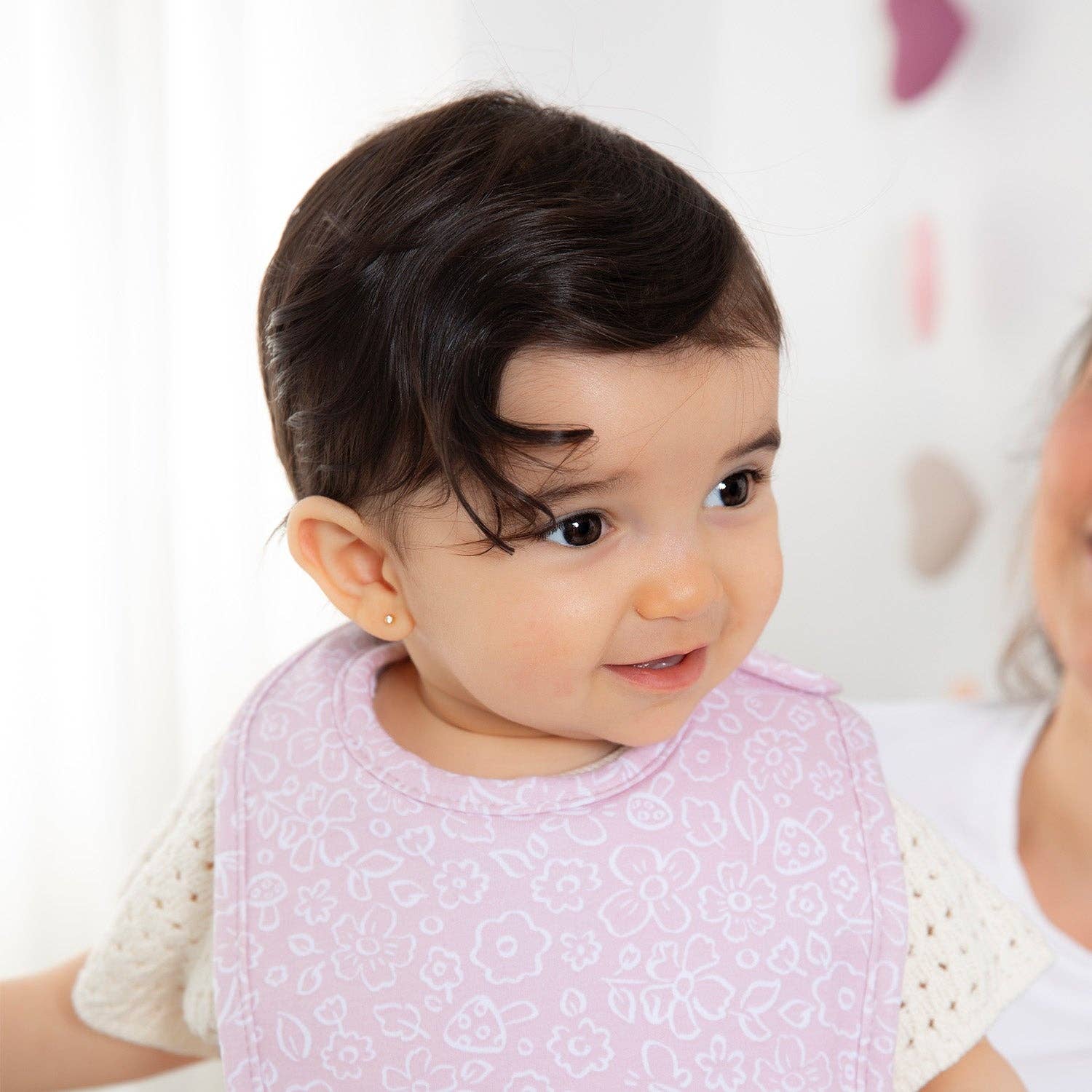 Living Textiles - Wholesale Bib - Baby - 2PK Bib - Mushroom House3