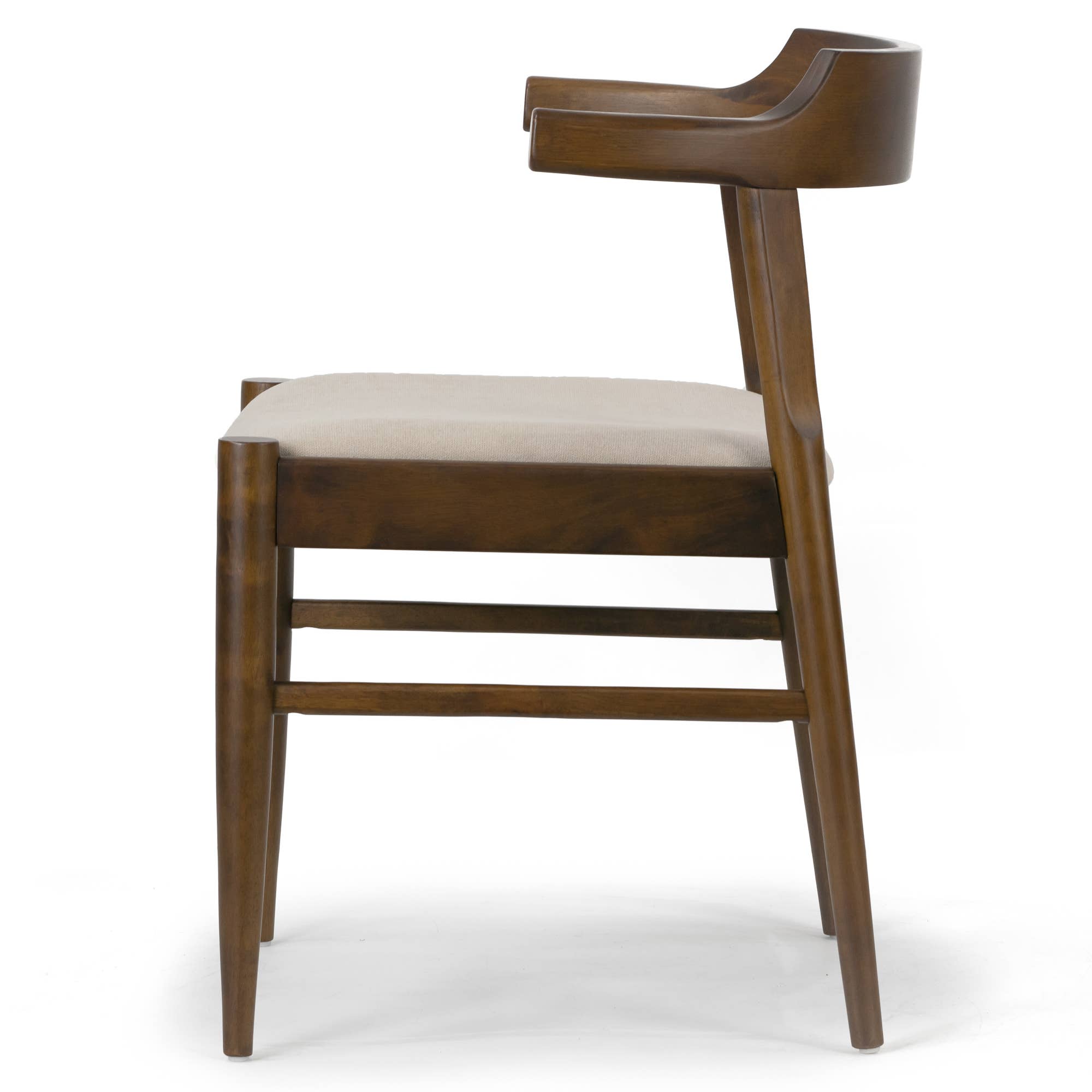 Glamour Home - Wholesale Chair - Set of 2 Atlas Retro Modern Curved Back Wood Chairs5