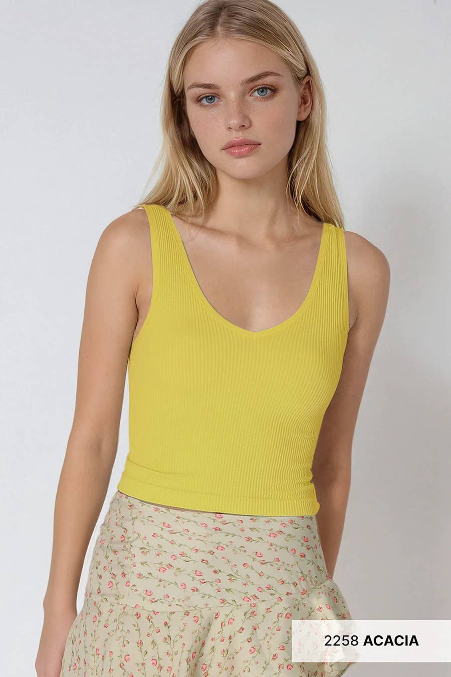 NIKIBIKI - Vente Haut en maille – femme - NS8152 - Crop top côtelé réversible39