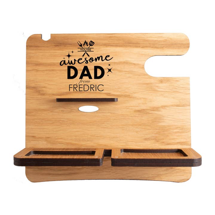 Organizador de Escritorio Personalizado para el Día del Padre para venta al por mayor de WoodWideCities