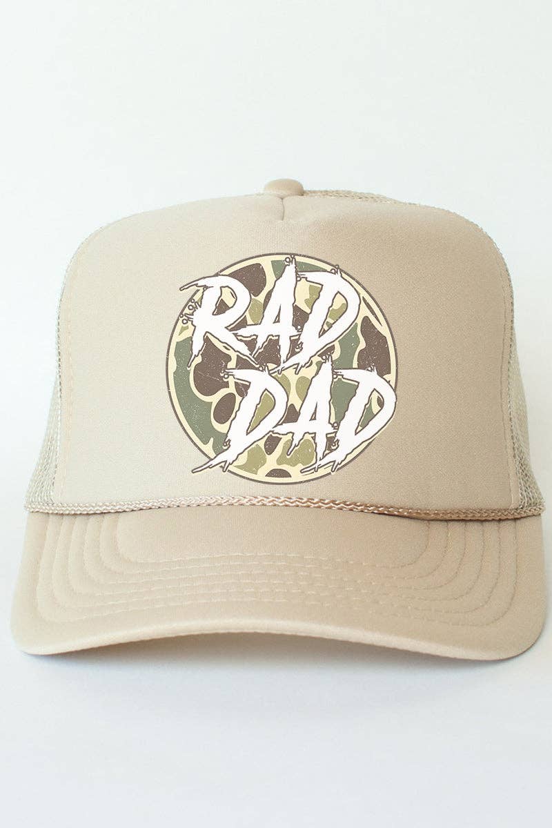Wholesale Accessory Market - Wholesale Trucker Hat - Men's - Camo Rad Dad Otto Khaki Foam Front Trucker Hat0