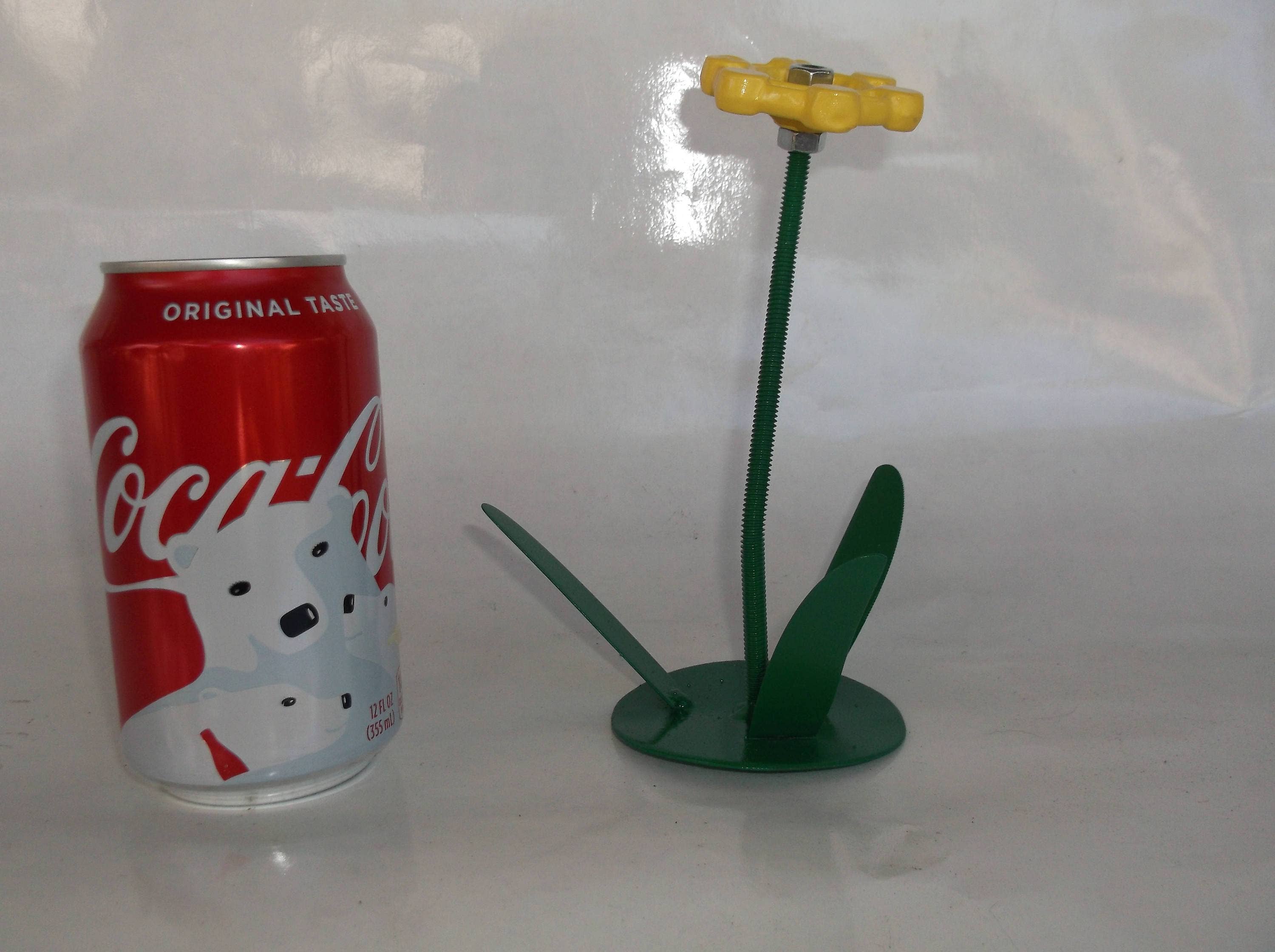 Creations Welded - Wholesale Sculpture - Yellow Metal Flowers, Sculptured Floral Decor, Faucet Flower7