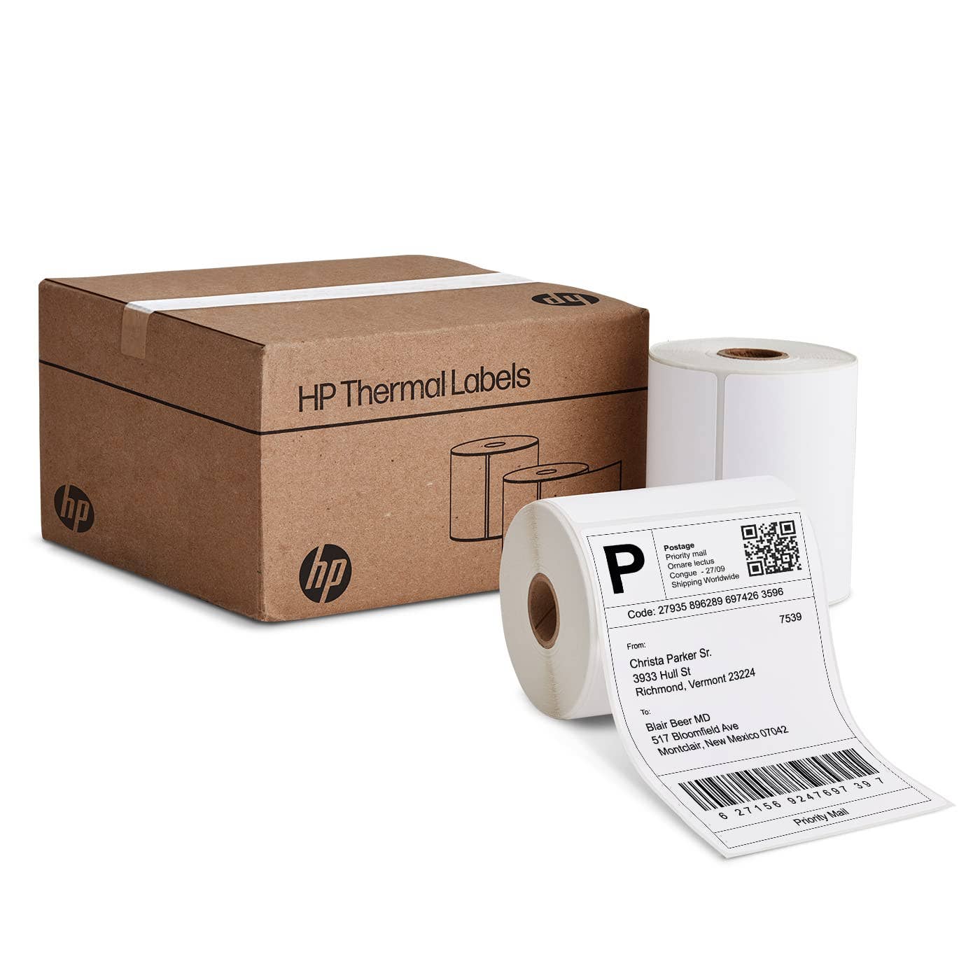 HP - Wholesale Gift Tag Label - HP Direct Thermal Shipping Labels Multipurpose Thermal Label28