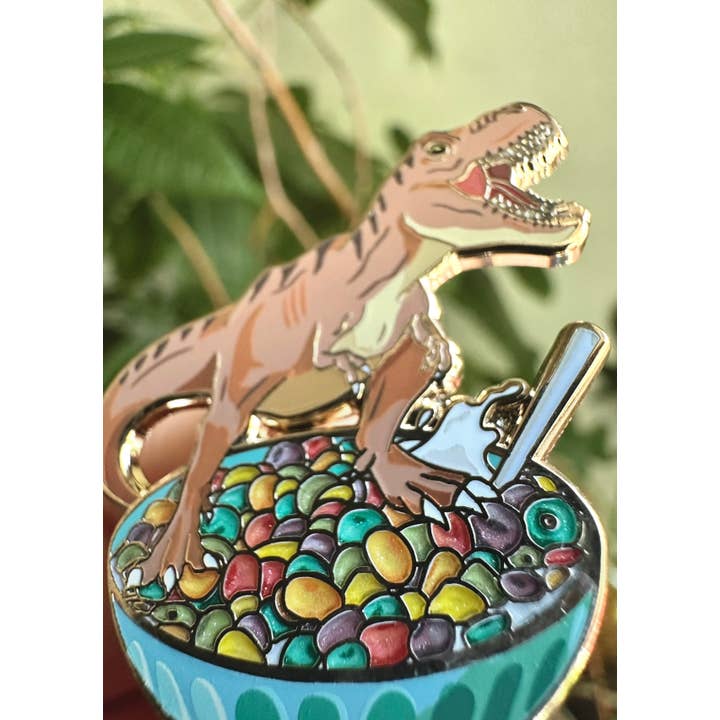 The High-End Collective – wholesale Lapel pin/button – Cereal Rex Enamel Pin2