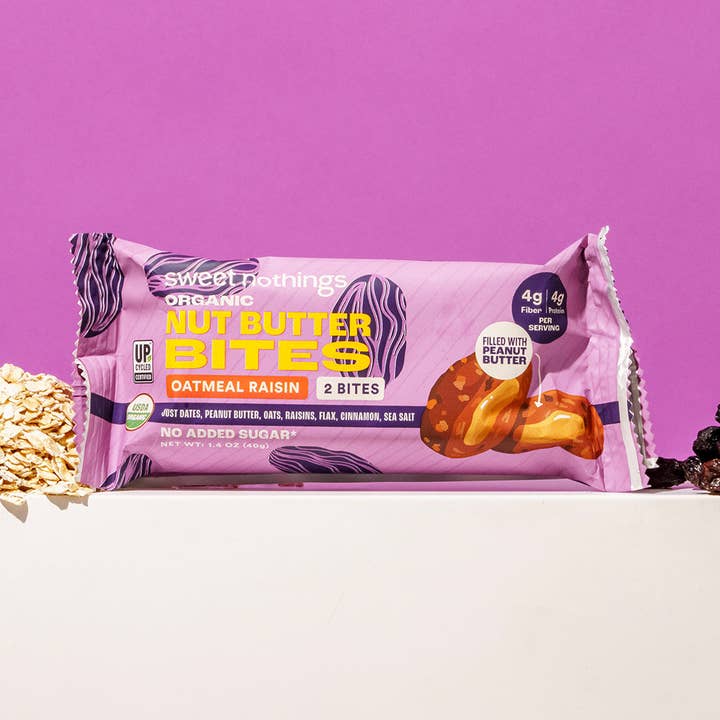 Oatmeal Raisin Nut Butter Bites – Energy Bites for wholesale by Sweet Nothings