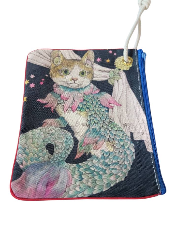 BA761 Wristlet Coin Purse - Mermaid Cat
for wholesale by Evergreen Guardian Imports