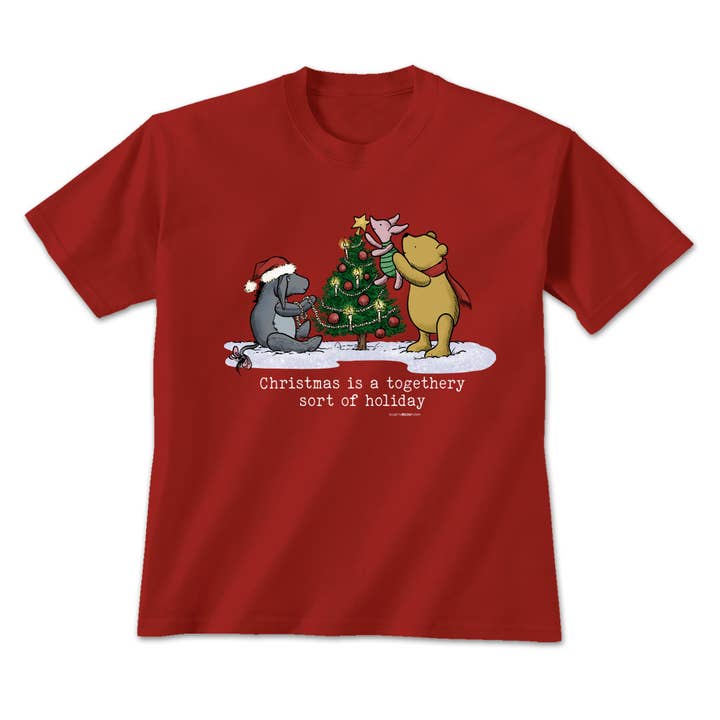 Earth Sun Moon Trading Company - Wholesale Screen Printed T-Shirt - Kids - Togethery Holiday - Winnie The Pooh - Toddler T-Shirt