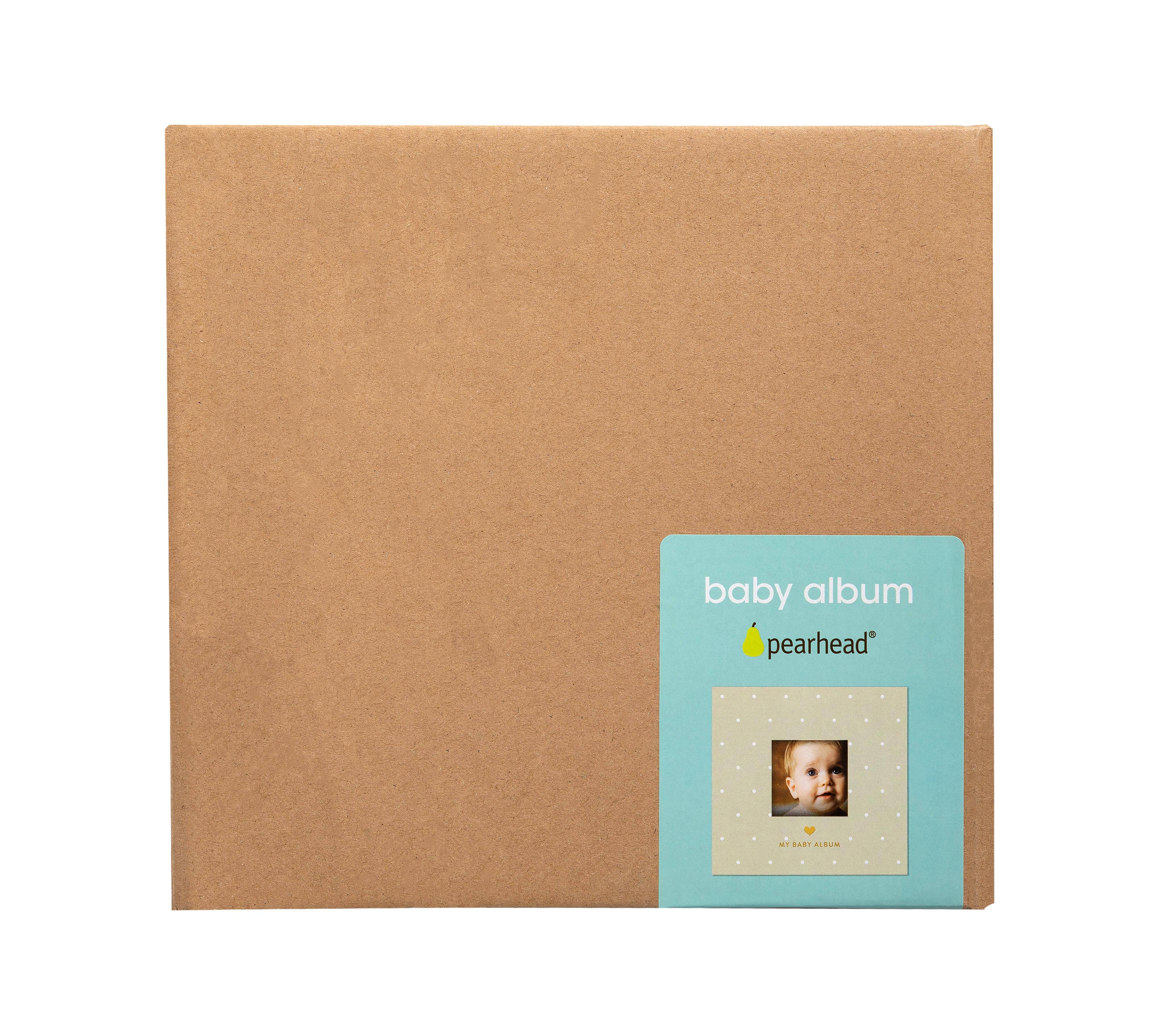 Pearhead - Wholesale Photo Album - Kids & Baby - Baby Photo Album with Guided Journal Pages, Gray Polka Dots10