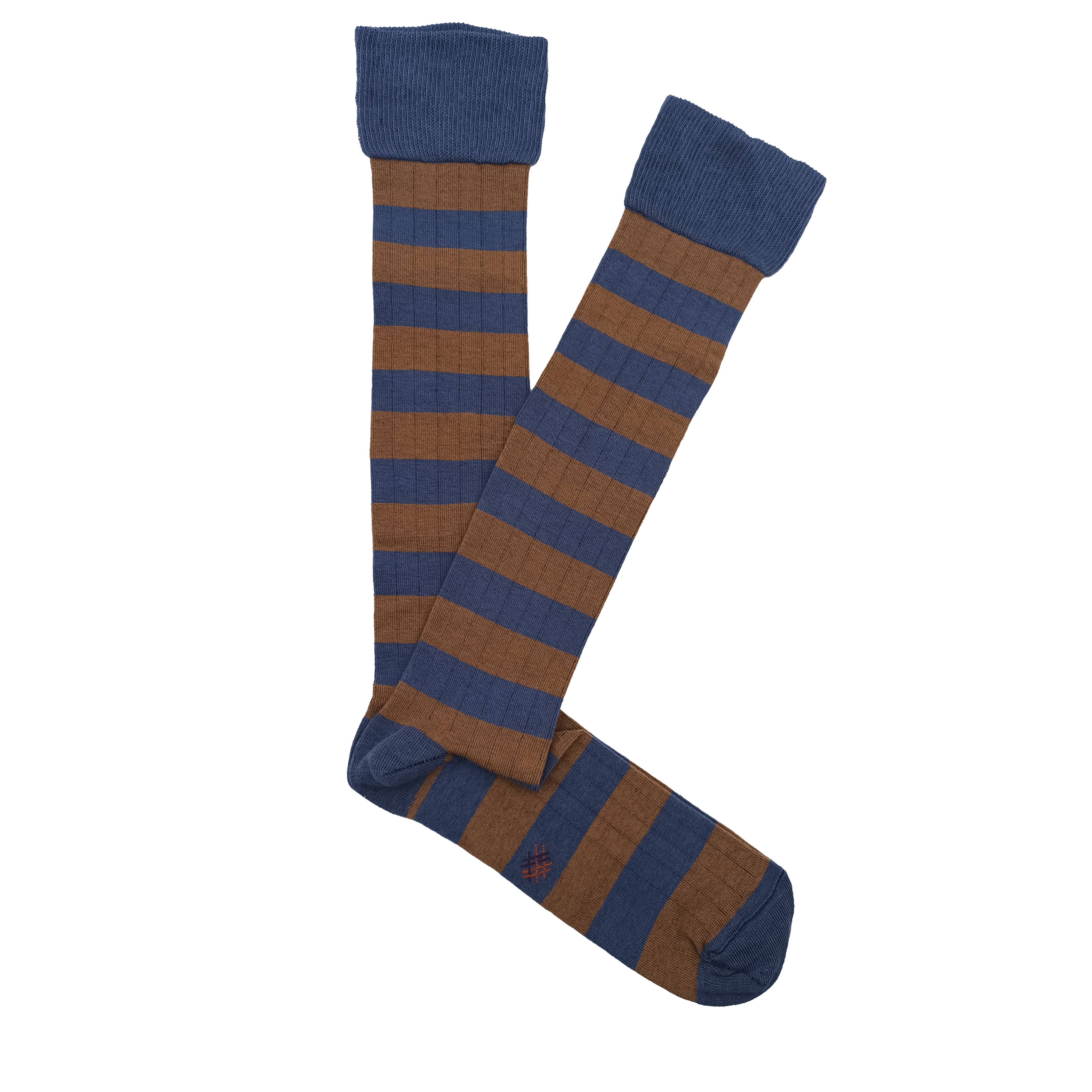 Brown Stone MissBrown-Stone Striped High Top Socks for wholesale on Faire2