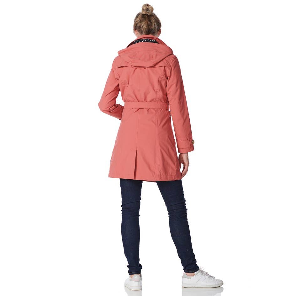Happy  Rainy Days – Großhandel Trenchcoat – Damen – Trenchcoat für Damen - Pfirsich1