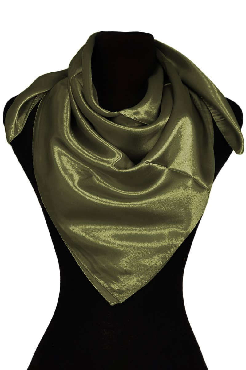 Cap Zone - Vente Écharpe – femme - Foulard carré brillant en satin polyester effet soie28