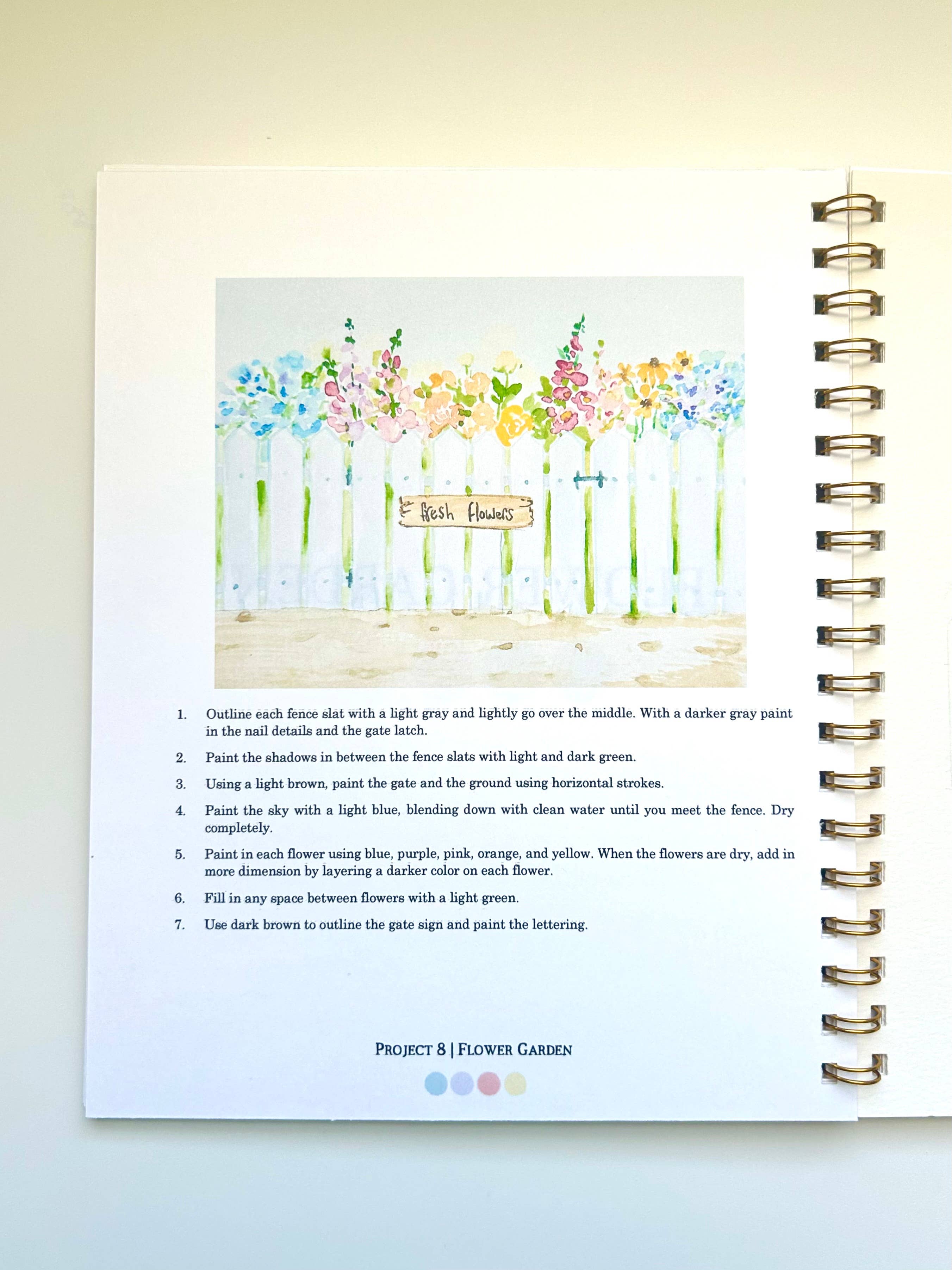 Paint & Pigment Studios – Caderno de desenho/bloco de desenho por atacado – Livro de Aquarela Cottage Core5