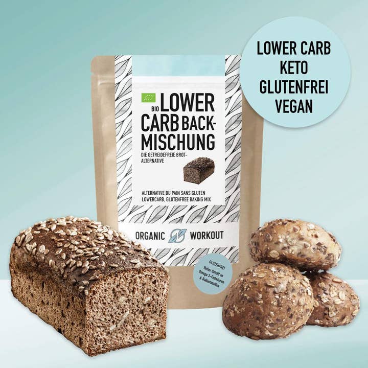 Organic Workout - Wholesale Broodmix - LOWER-CARB* BAKMIX – voor broodjes, bagels & broodalternatief