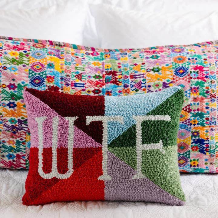WTF Pillow for wholesale by Furbish Studio