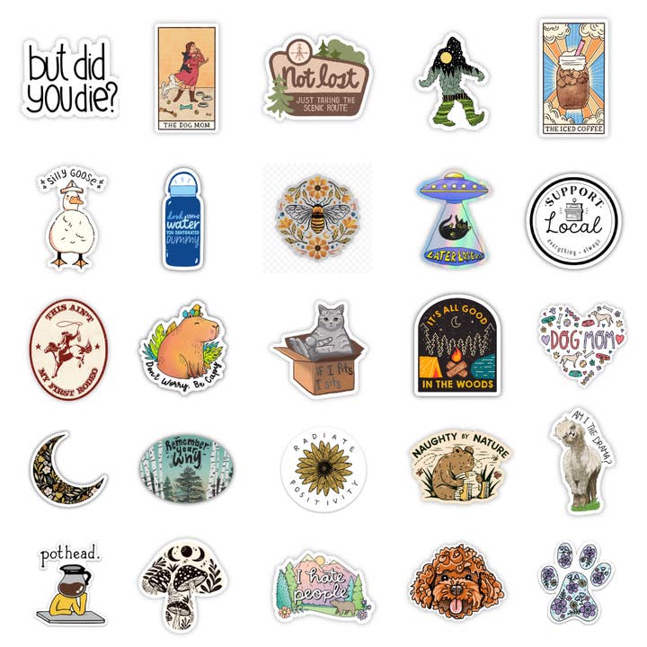 Big Moods - Wholesale Retailer Display - Paper & Novelty - 48 Pocket Wall Sticker Display2