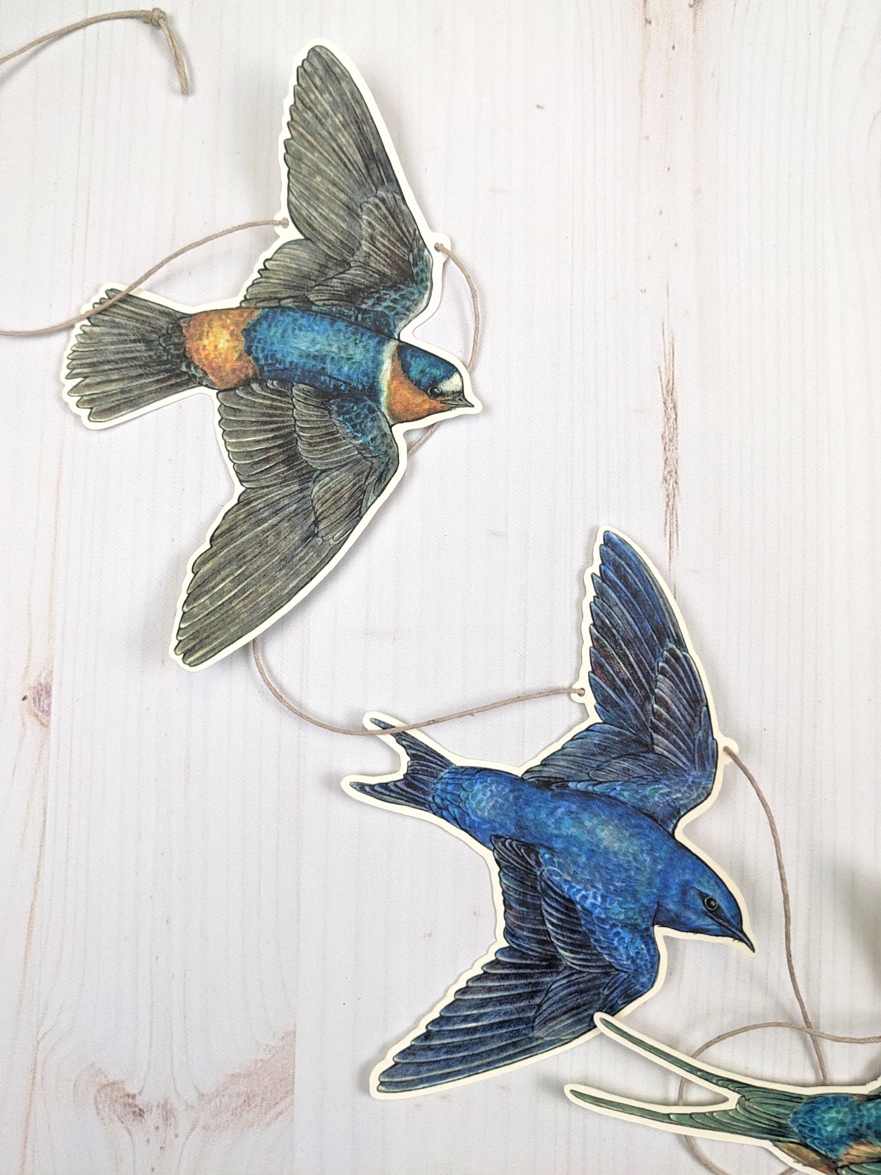 Sarah Draws Things - Wholesale Bunting/Garland - Swallow Illustrated Garland4
