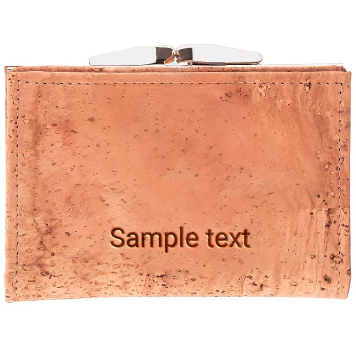 beige Himiko cork wallet for wholesale on Faire