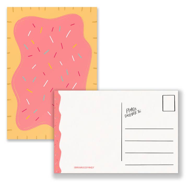 Announce Divinely - Wholesale Postcard Set - Pop Pastry Postcard Set