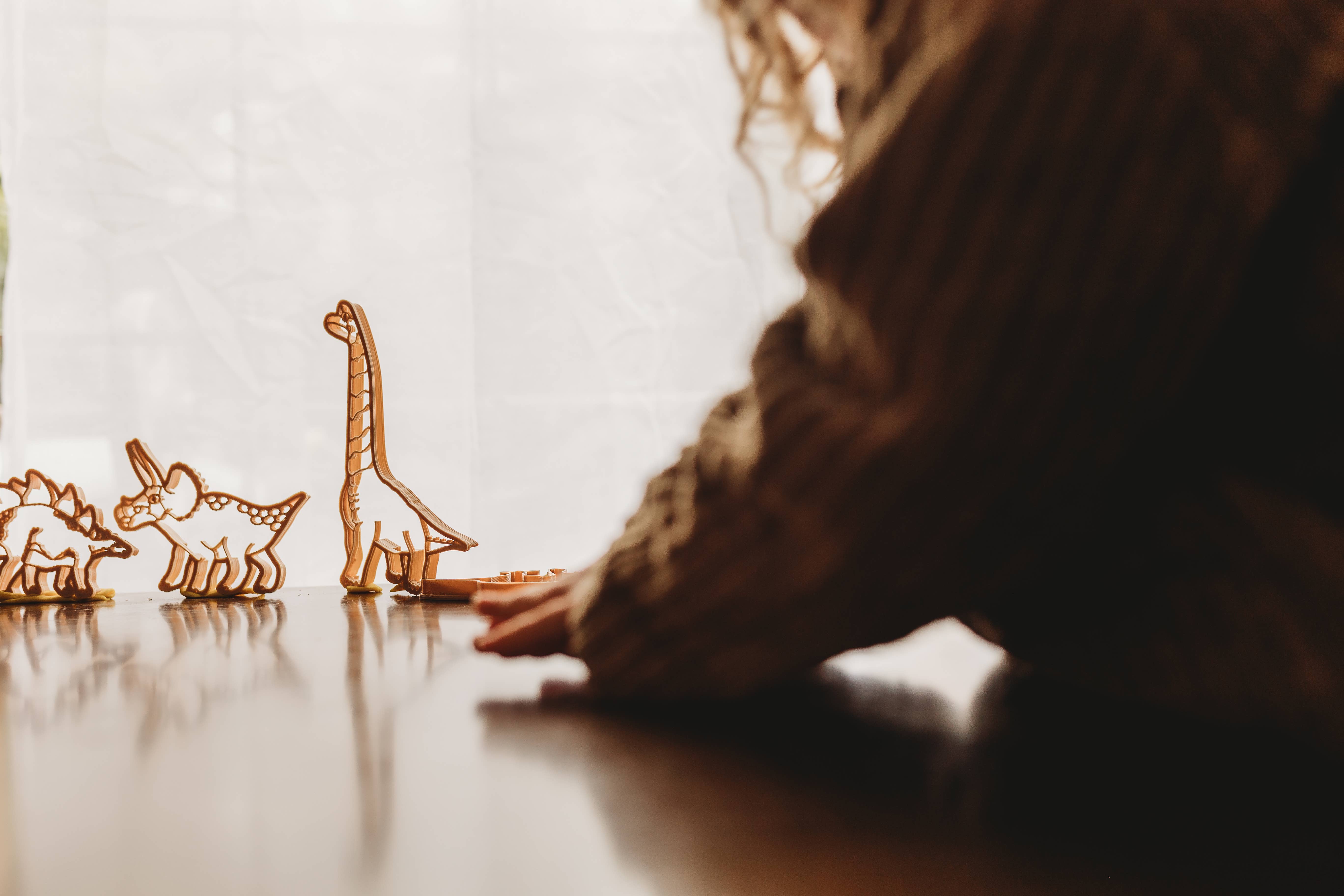 Kinfolk Pantry – wholesale Toy set – Kids – Diplodocus Cutter - Dinosaur Eco Playdough Tool4