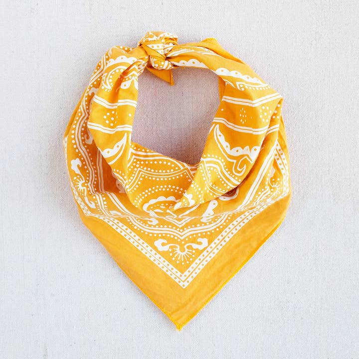 Bandana occidentale, giallo dorato per la vendita all'ingrosso da parte di Abracadana