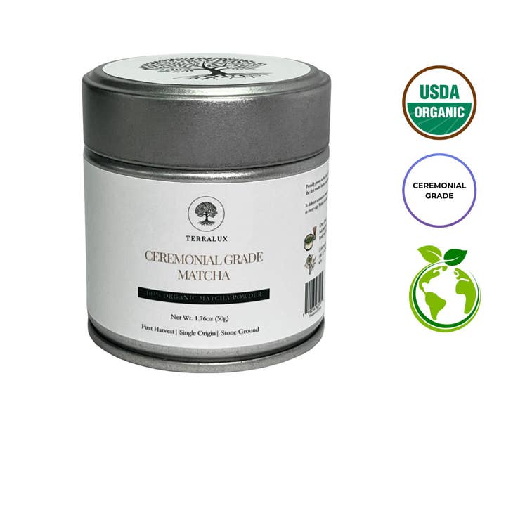 Ceremonial Grade Organic Matcha for wholesale by Terralux LLC