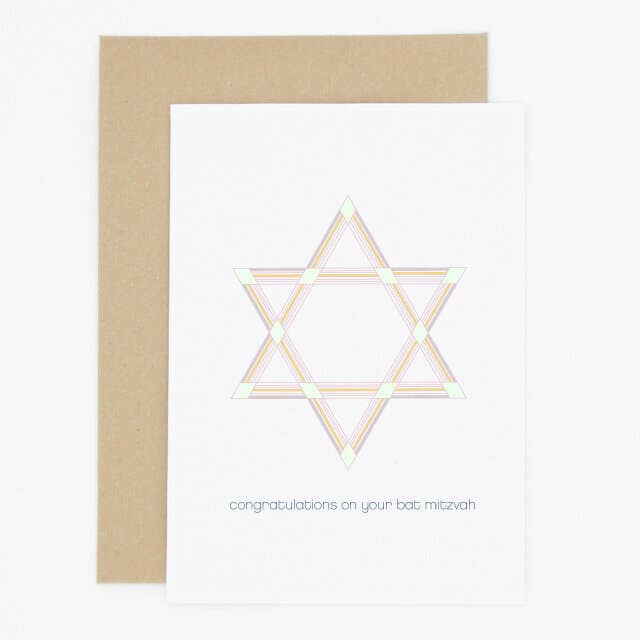 Cartão moderno Bat Mitzvah por atacado de Madame Annie et Fils
