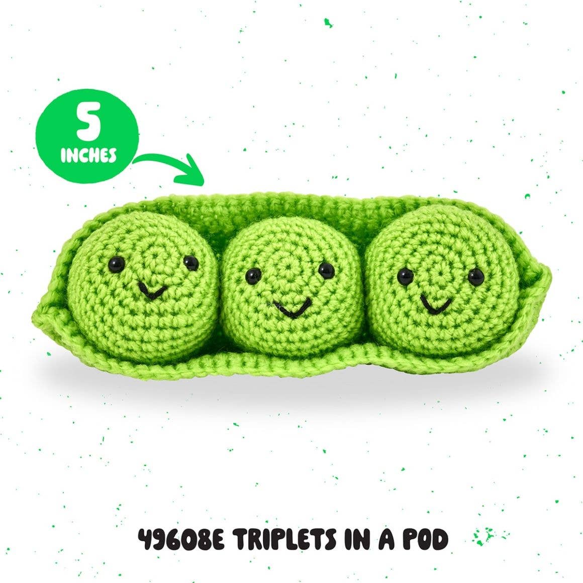 Plaid Crafts - Wholesale Knitting/Crochet Supplies - Bucilla ® Amigurumi Crochet Kit - Triplets in a Pod 5"2
